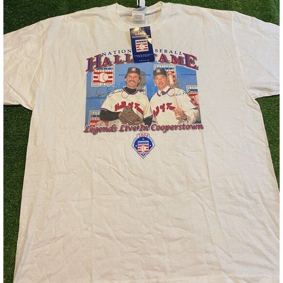 Vintage Baseball shirt mens extra large white hall of fame paul molitor 30 - Picture 4 of 10